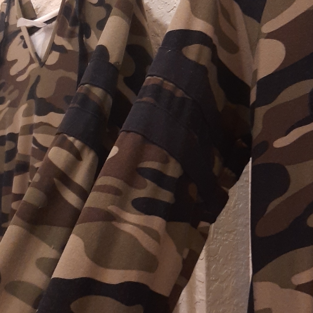 NOBO Camo Hooded Dress Size XL EUC - Picture 6 of 8